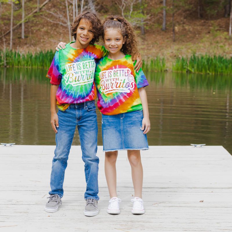 Youth Tie Dye Burritos Shirt