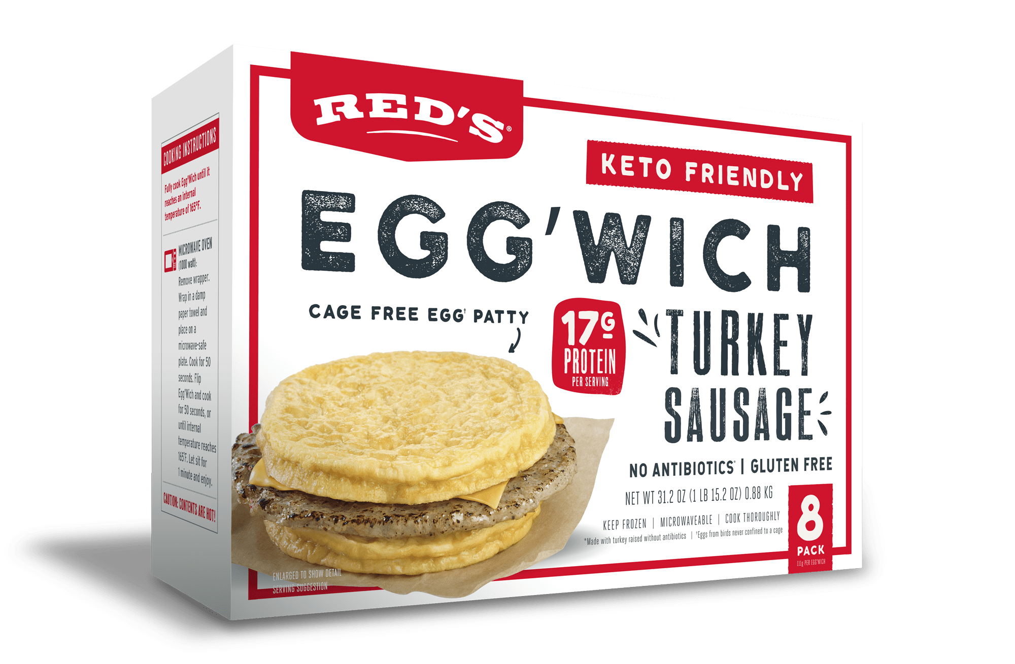 Turkey Sausage Egg Wich 8 Pack Red s All Natural