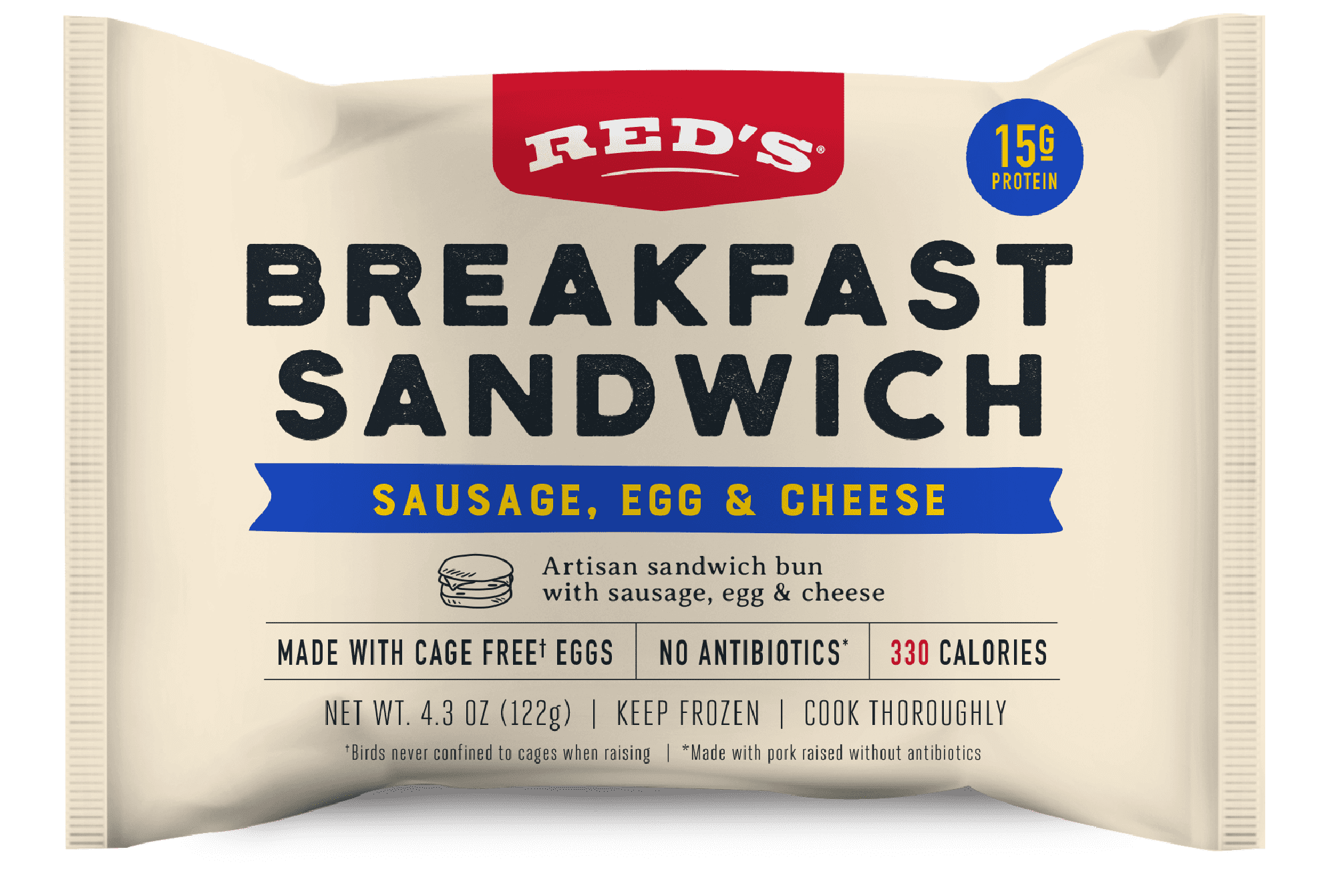 Sausage Breakfast Sandwich Red's All Natural