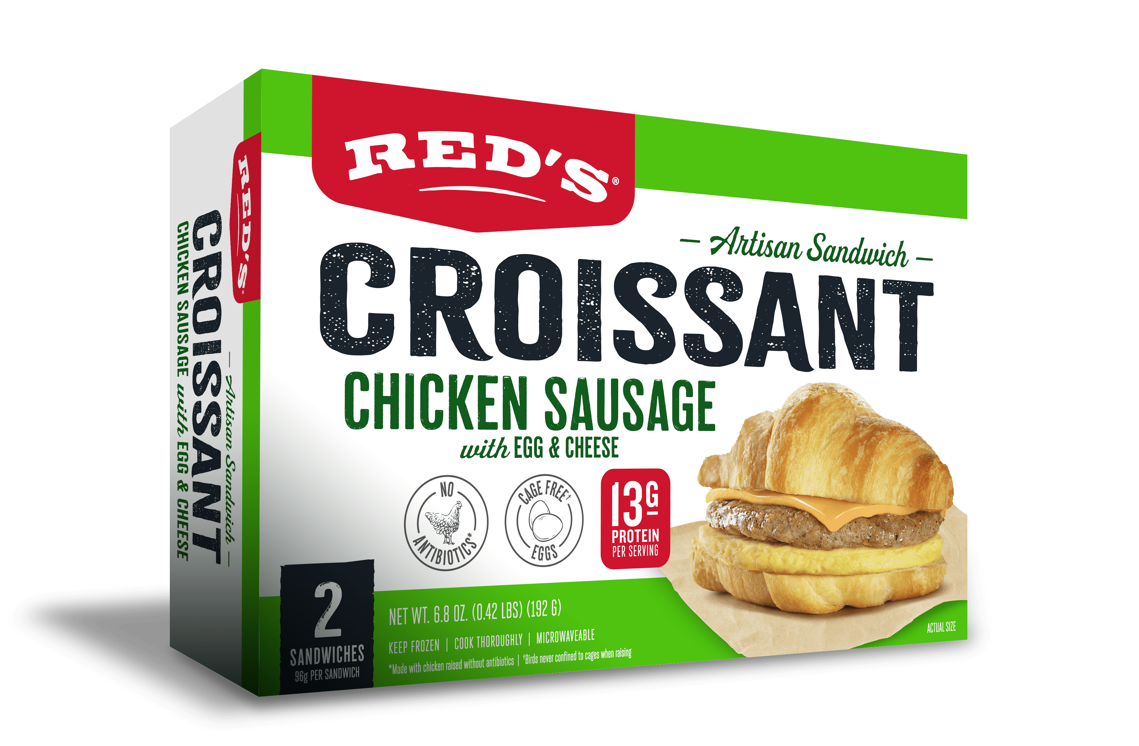 Red's All Natural Chicken Sausage Croissant