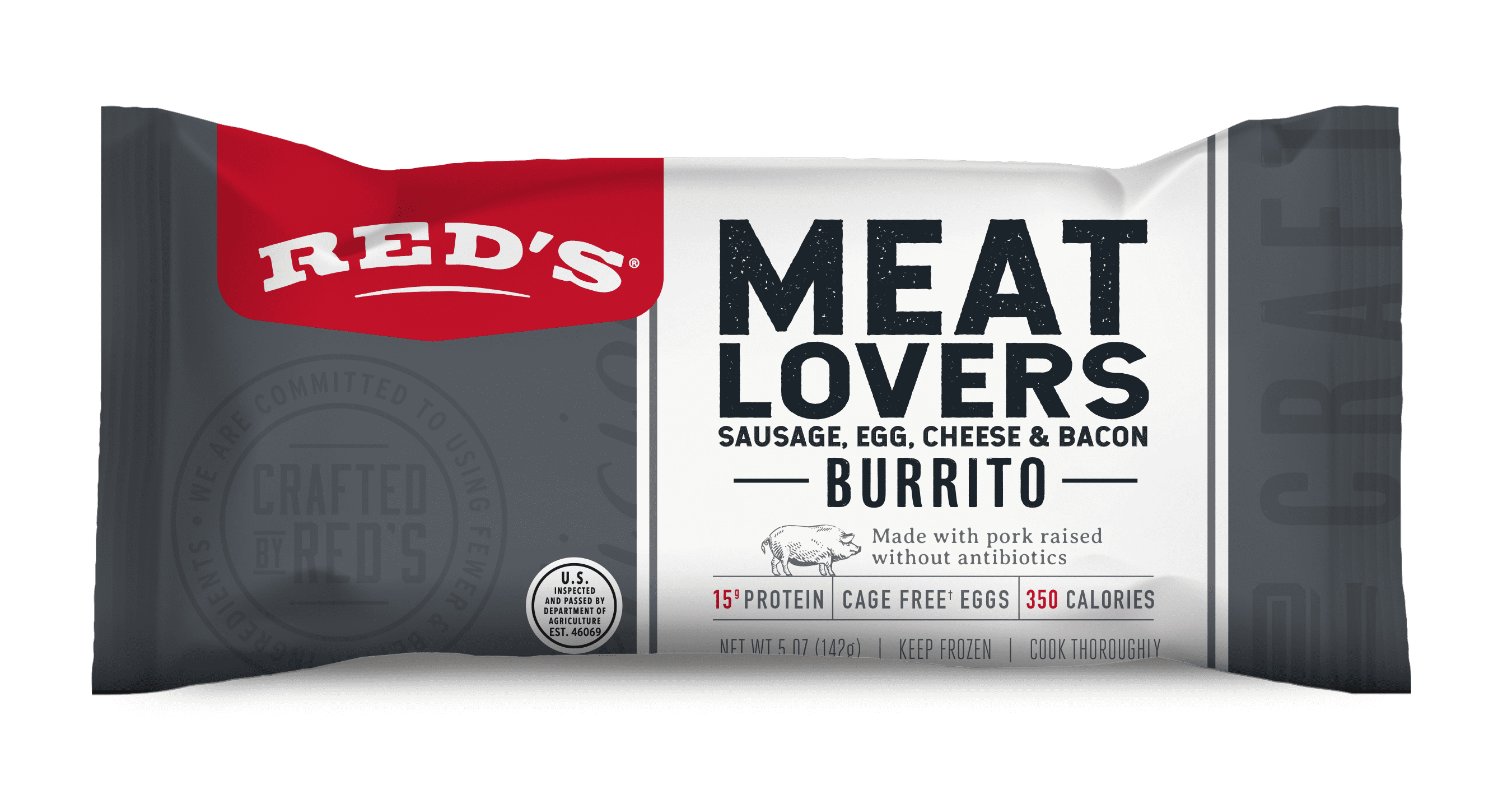 Meat Lovers Breakfast Burrito | Red's All Natural